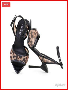 Strappy Sandals for Women Mesh 3 Inch Stiletto Heels Square Toe Ankle Strap